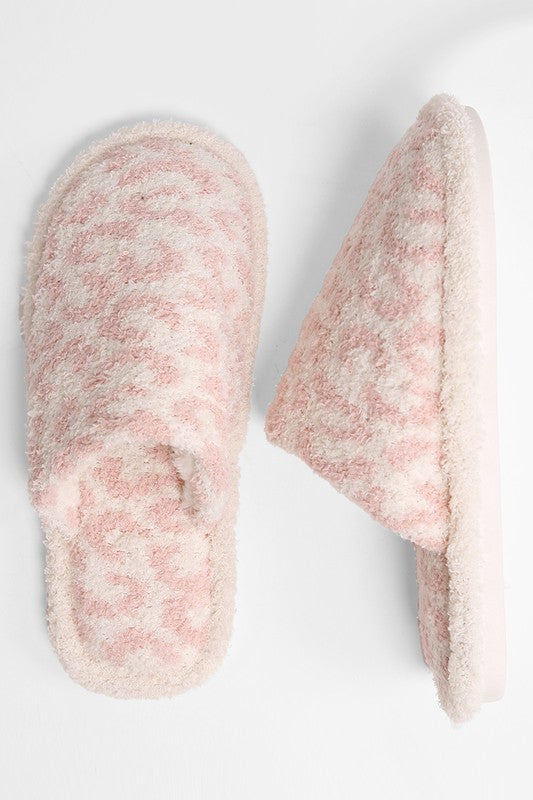 Winter Luxury Soft Leopard Pattern Slipper