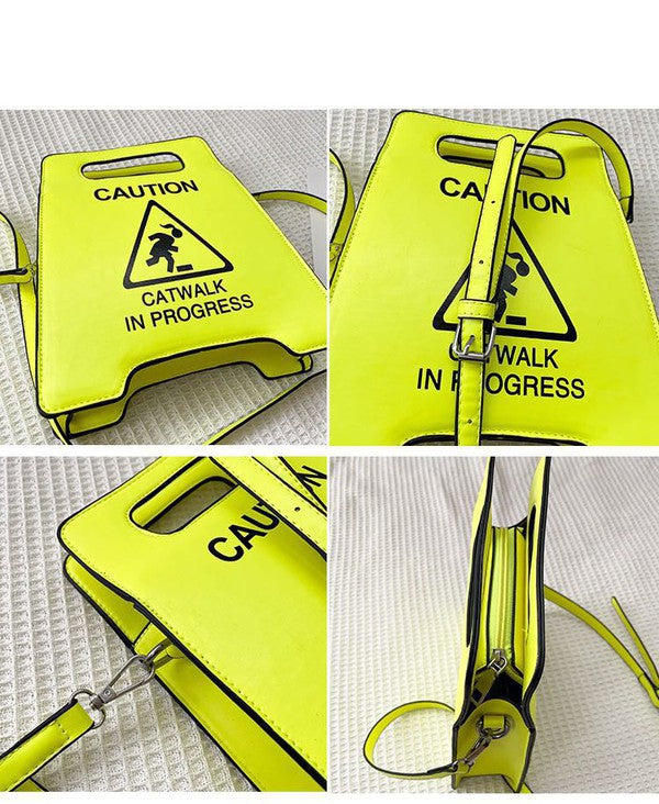 Caution Catwalk In Progress Handheld Tote Bag