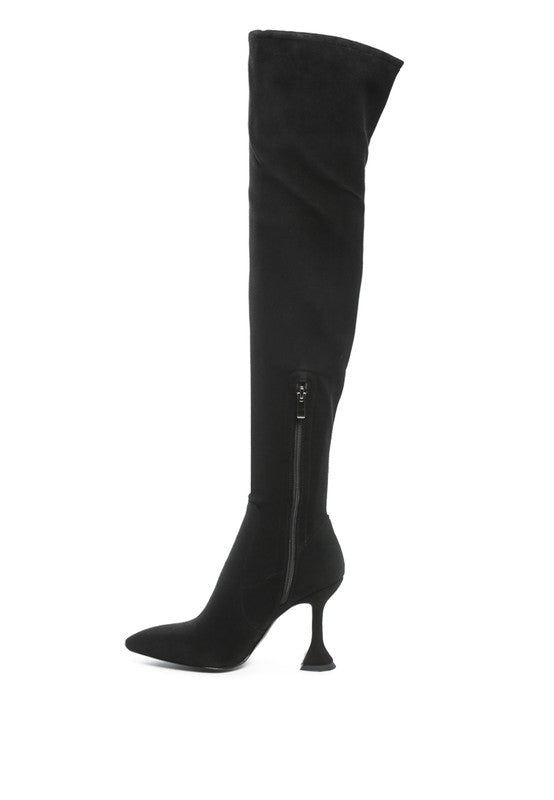 BRANDY OVER THE KNEE HIGH HEELED BOOTS