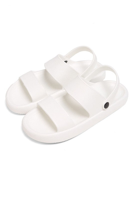 Comfy Heel Strap Cloud Slides Sandals