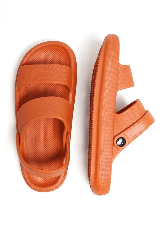 Comfy Heel Strap Cloud Slides Sandals