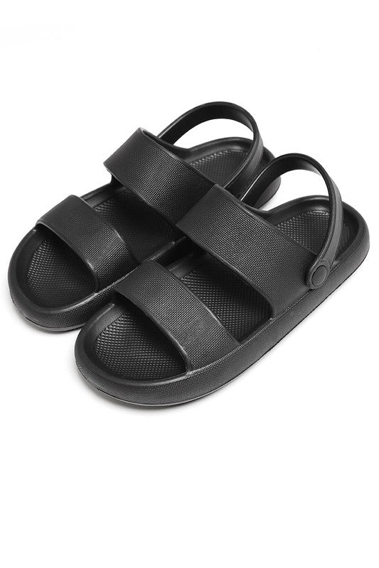 Comfy Heel Strap Cloud Slides Sandals