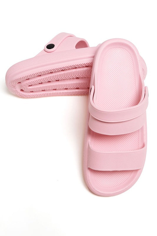 Comfy Heel Strap Cloud Slides Sandals