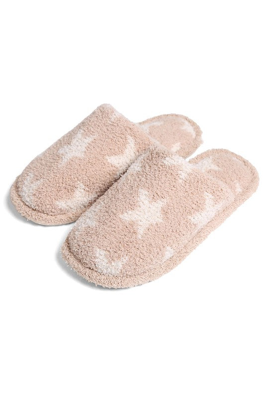 Winter Luxury Soft Star Pattern Slipper