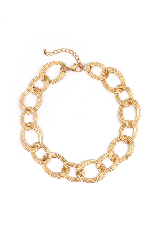 Vintage Gold/Silver Plated CurbLink Chain Necklace