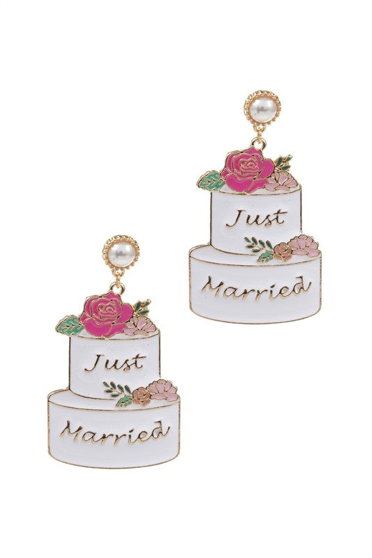 Wedding Cake Post Earrings