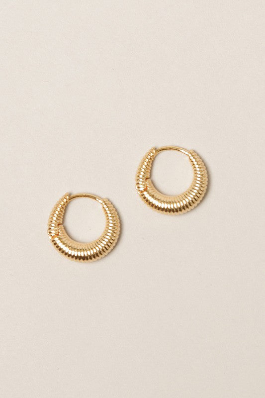 14K Gold Dipped Hoop Earrings