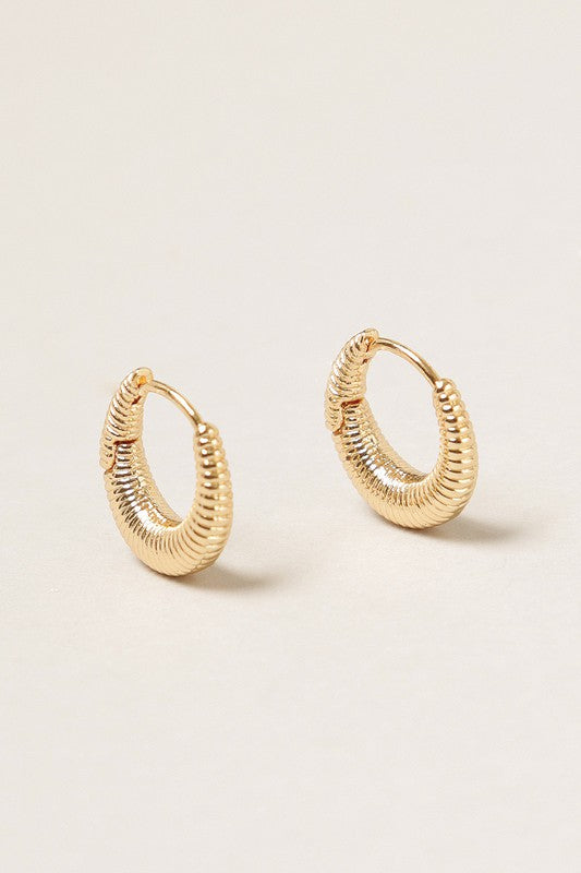 14K Gold Dipped Hoop Earrings