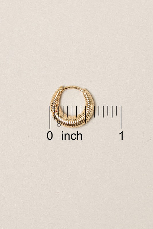 14K Gold Dipped Hoop Earrings