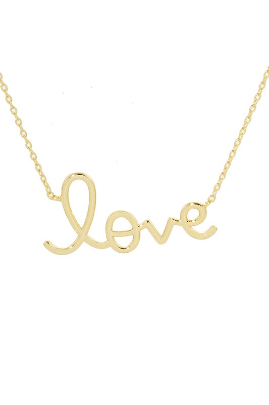 Gold Dipped Love Necklace