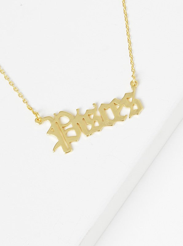 Gold-Dipped Zodiac Sign Necklace