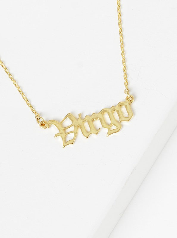 Gold-Dipped Zodiac Sign Necklace