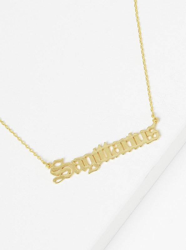 Gold-Dipped Zodiac Sign Necklace