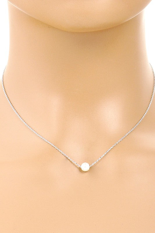 Gold-Dipped Pearl Bridesmaid Necklace