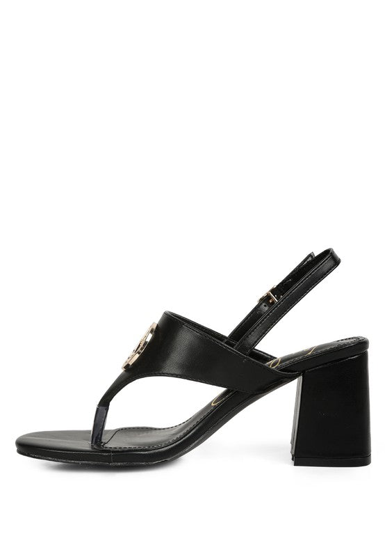 Monde Block Heel Thong Sandals