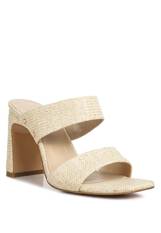 Alodia Slim Block Heel Sandals