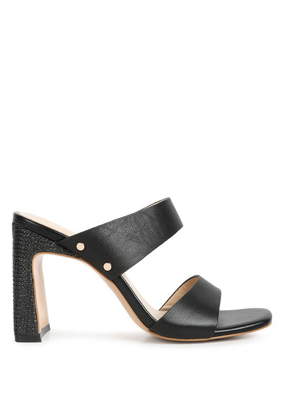 Alodia Slim Block Heel Sandals