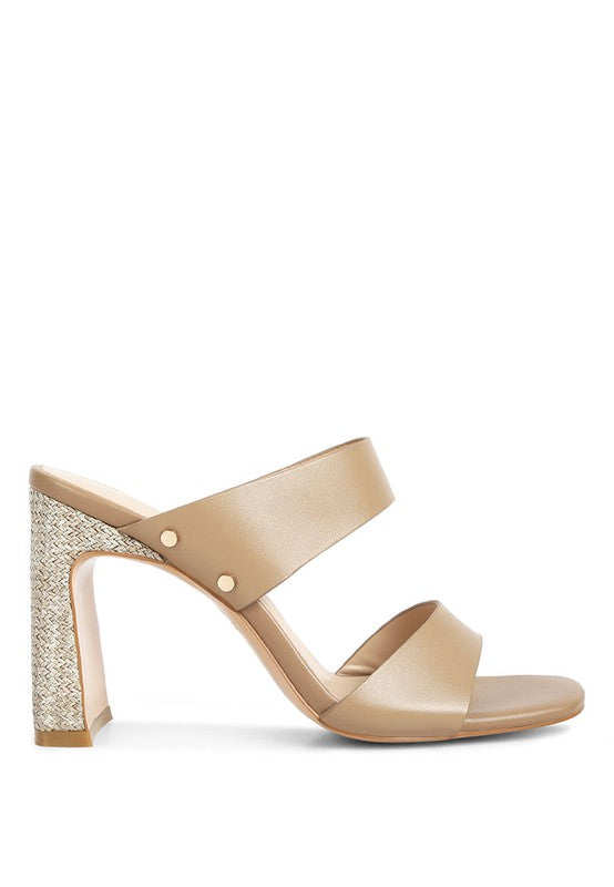 Alodia Slim Block Heel Sandals