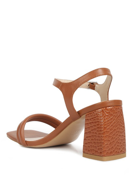 Ankle Strap Block Heel Sandals