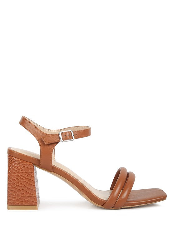 Ankle Strap Block Heel Sandals