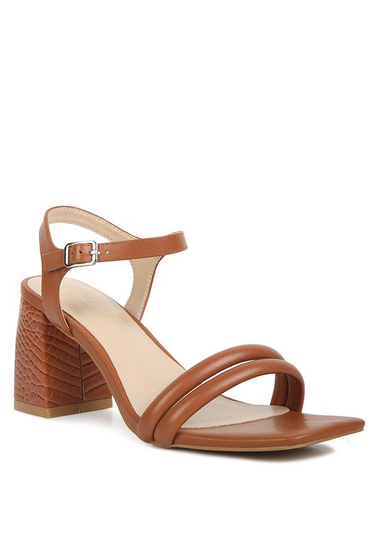 Ankle Strap Block Heel Sandals