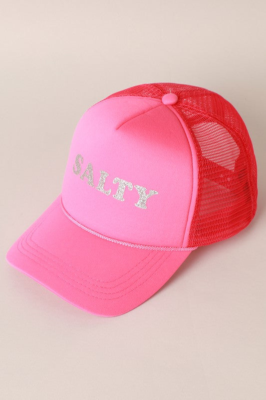 Glitter SALTY Printed Foam Trucker Hat