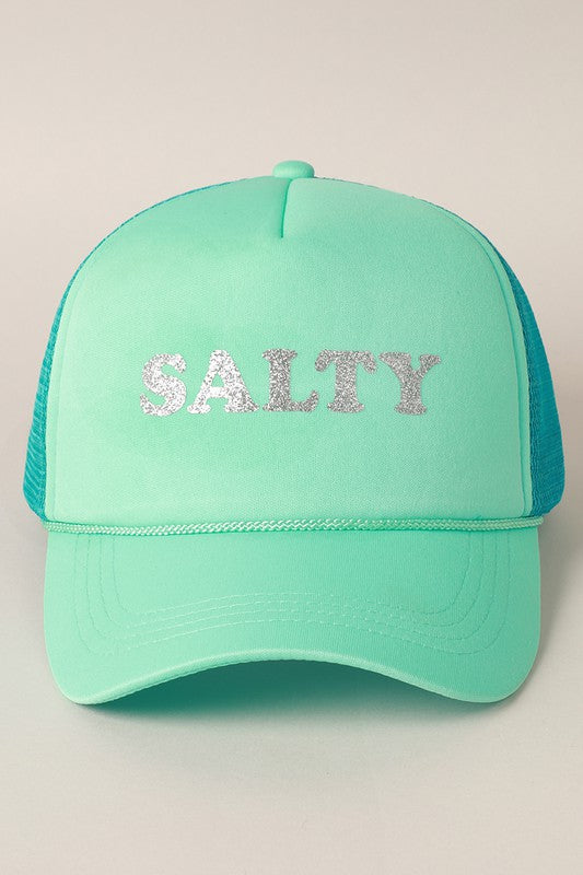 Glitter SALTY Printed Foam Trucker Hat