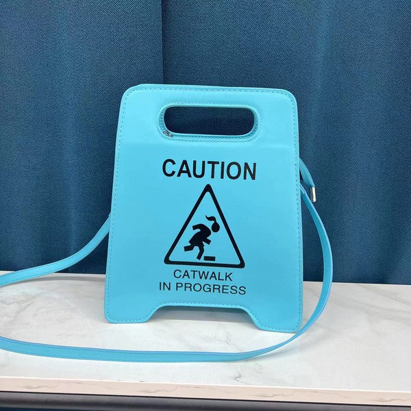 Caution Catwalk In Progress Handheld Tote Bag