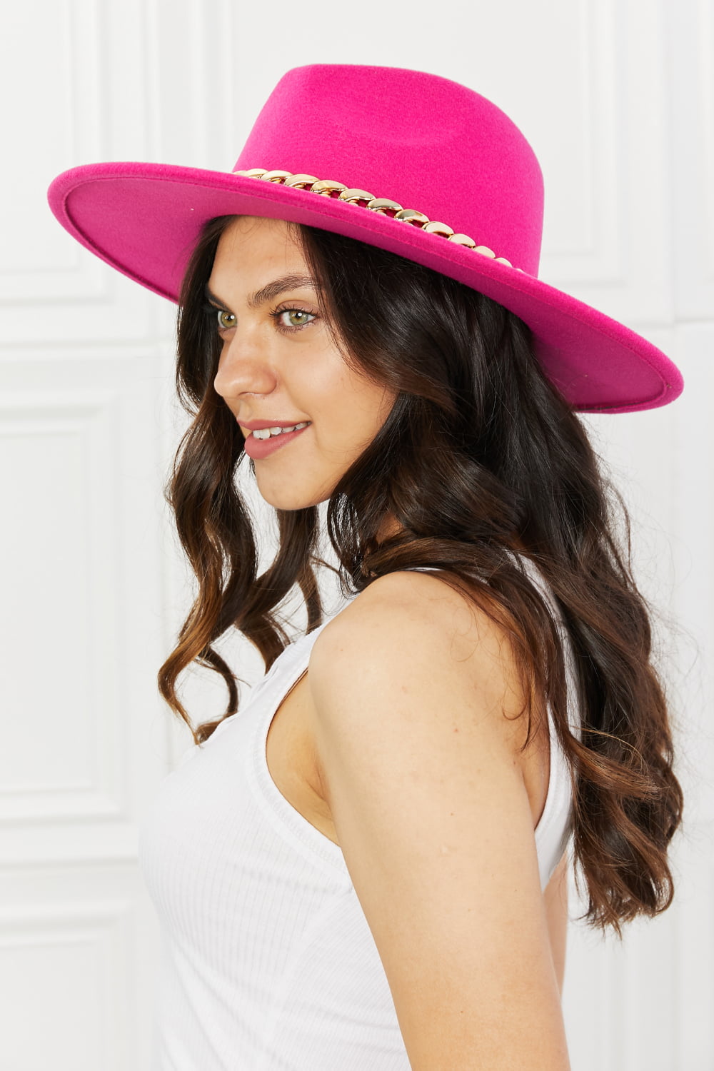 Pink Keep Your Promise Fedora Hat