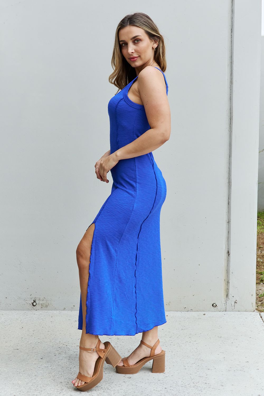 Cobalt Blue Look At Me Maxi Dress