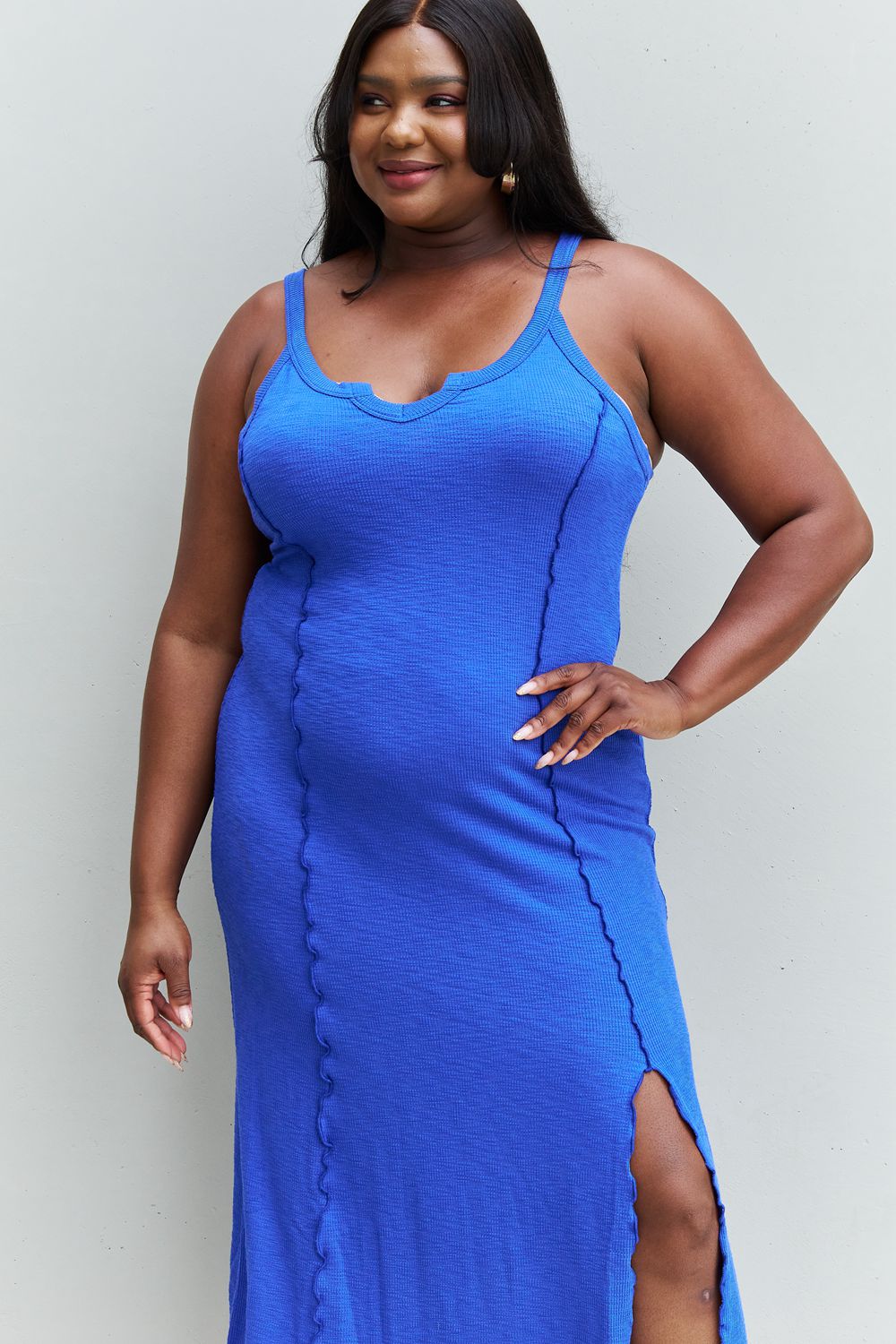 Cobalt Blue Look At Me Maxi Dress