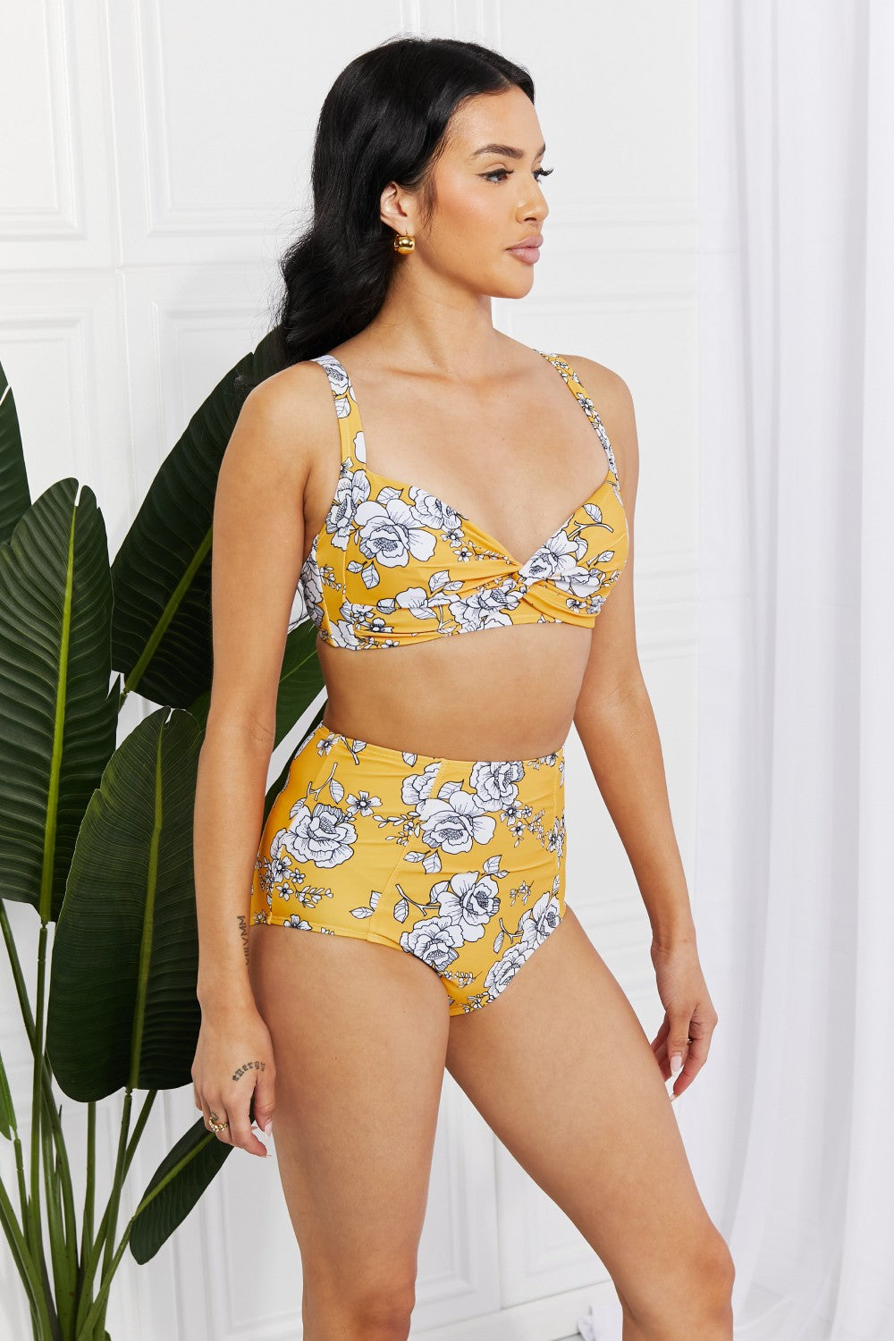 Mustard Twist High-Rise Bikini