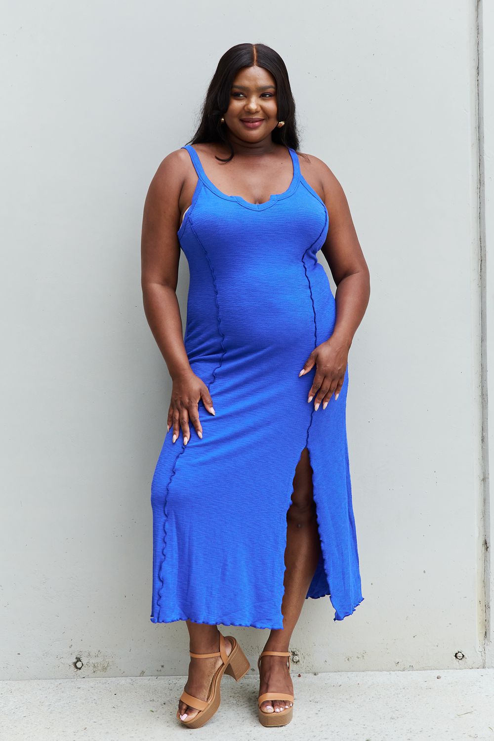 Cobalt Blue Look At Me Maxi Dress