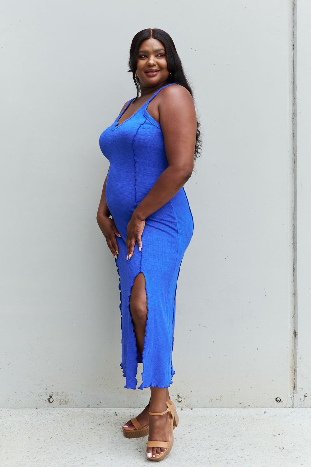 Cobalt Blue Look At Me Maxi Dress