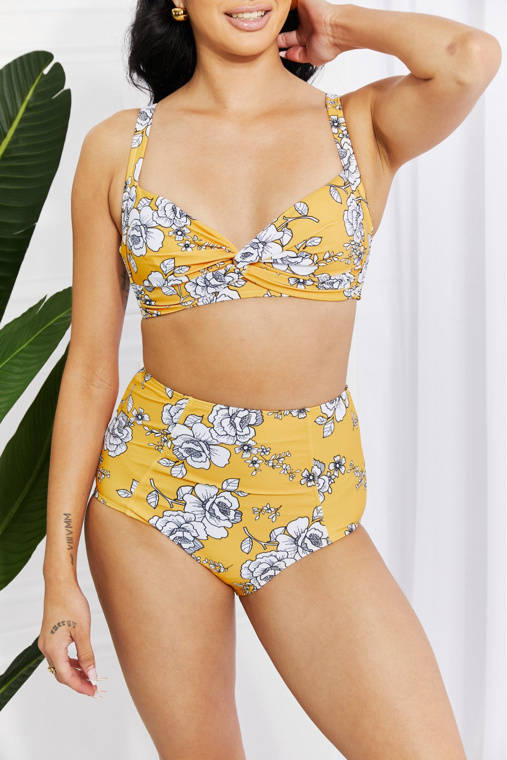 Mustard Twist High-Rise Bikini