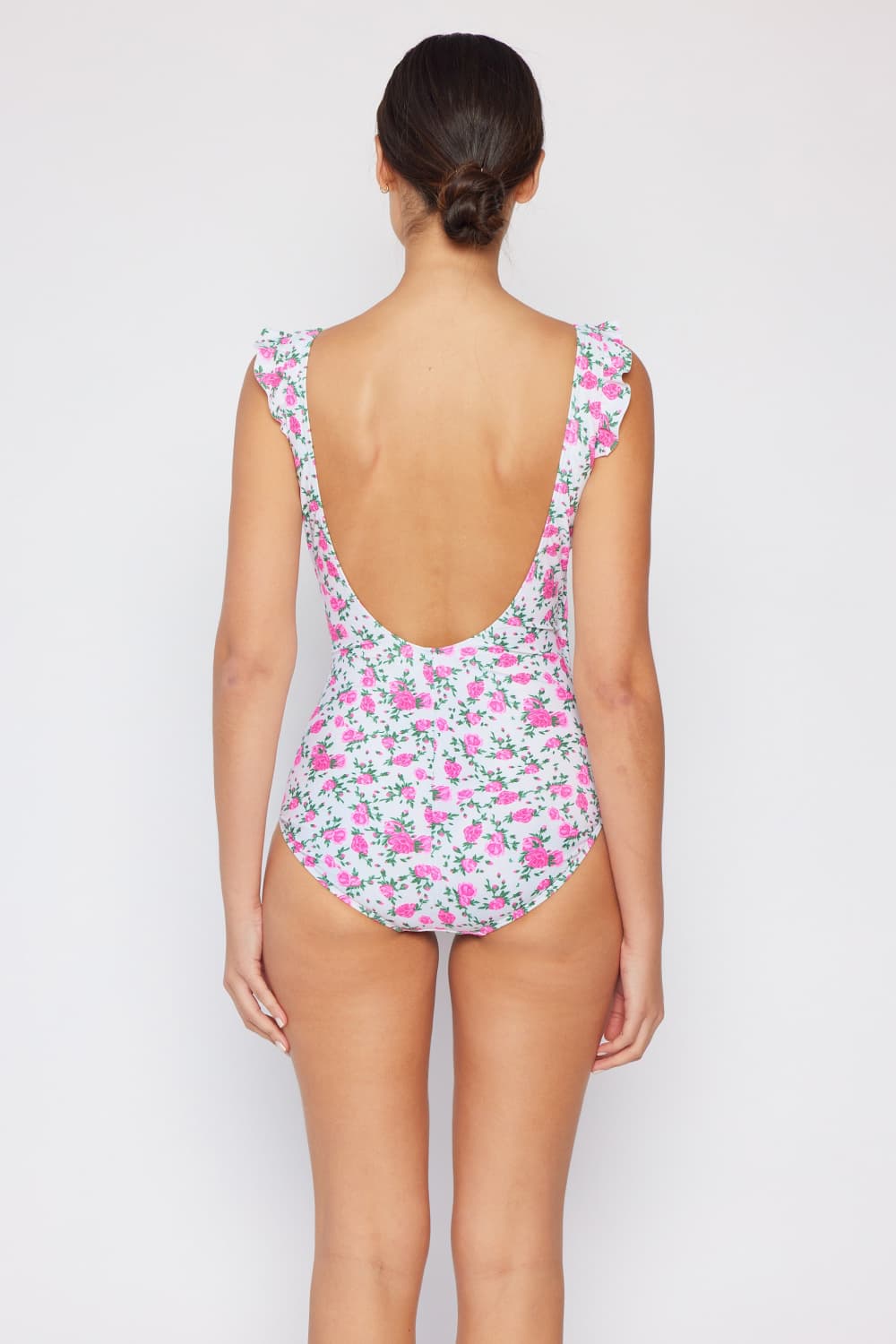 Off-White Float On Ruffle Faux Wrap Swimsuit