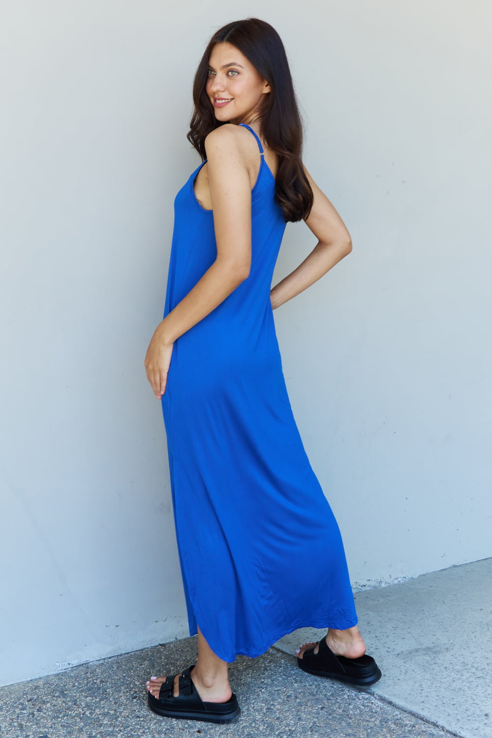 Royal Blue Full Size Cami Maxi Dress