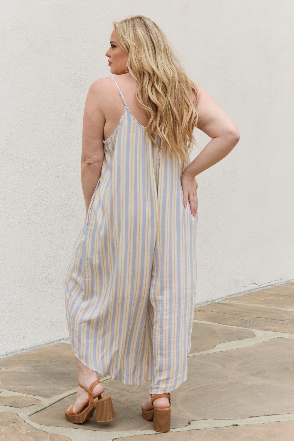 Full Size Multi Colored Jumpsuit