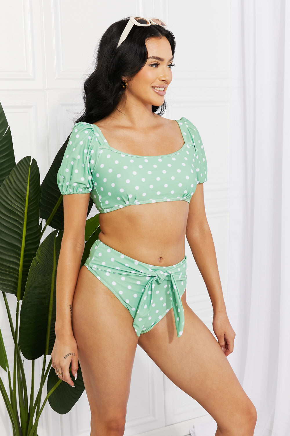 Vacay Ready Puff Sleeve Bikini