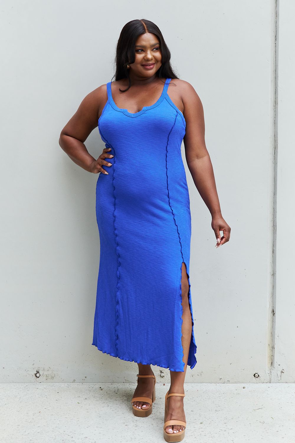 Cobalt Blue Look At Me Maxi Dress