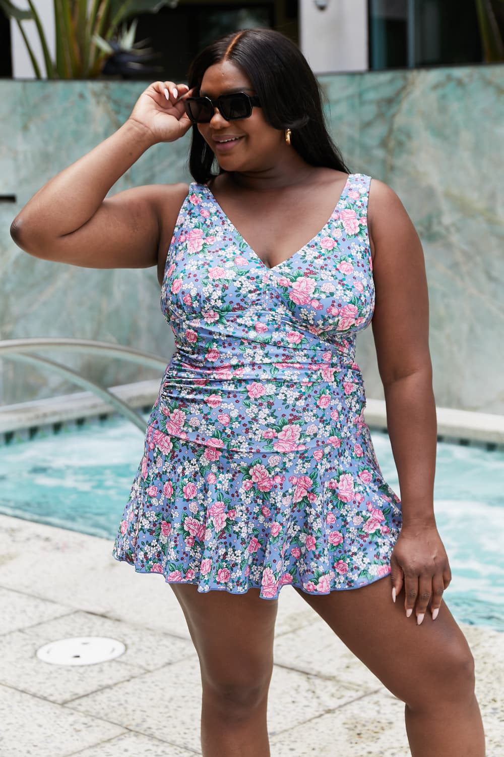 Rose Sky Clear Waters Swimdress