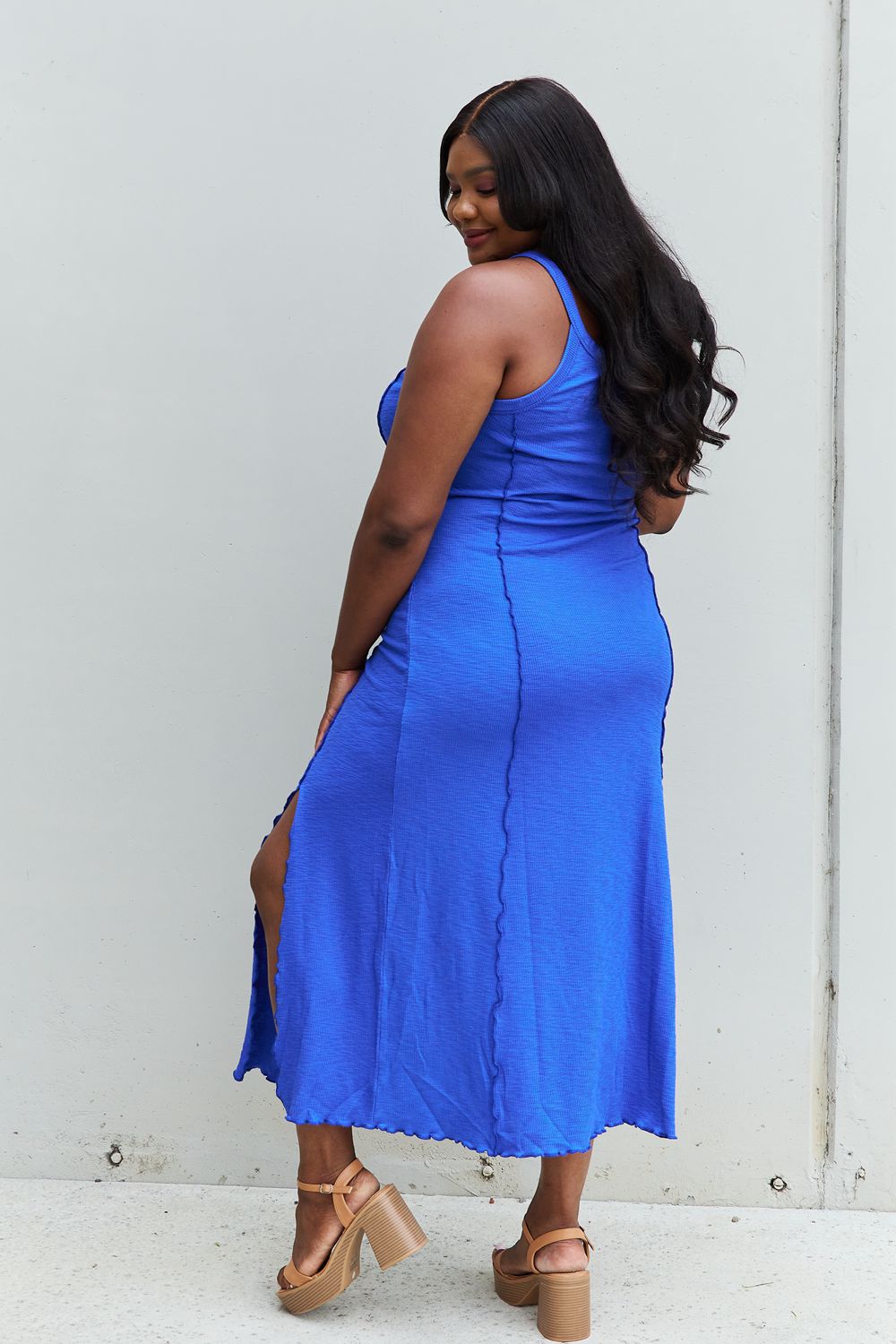 Cobalt Blue Look At Me Maxi Dress