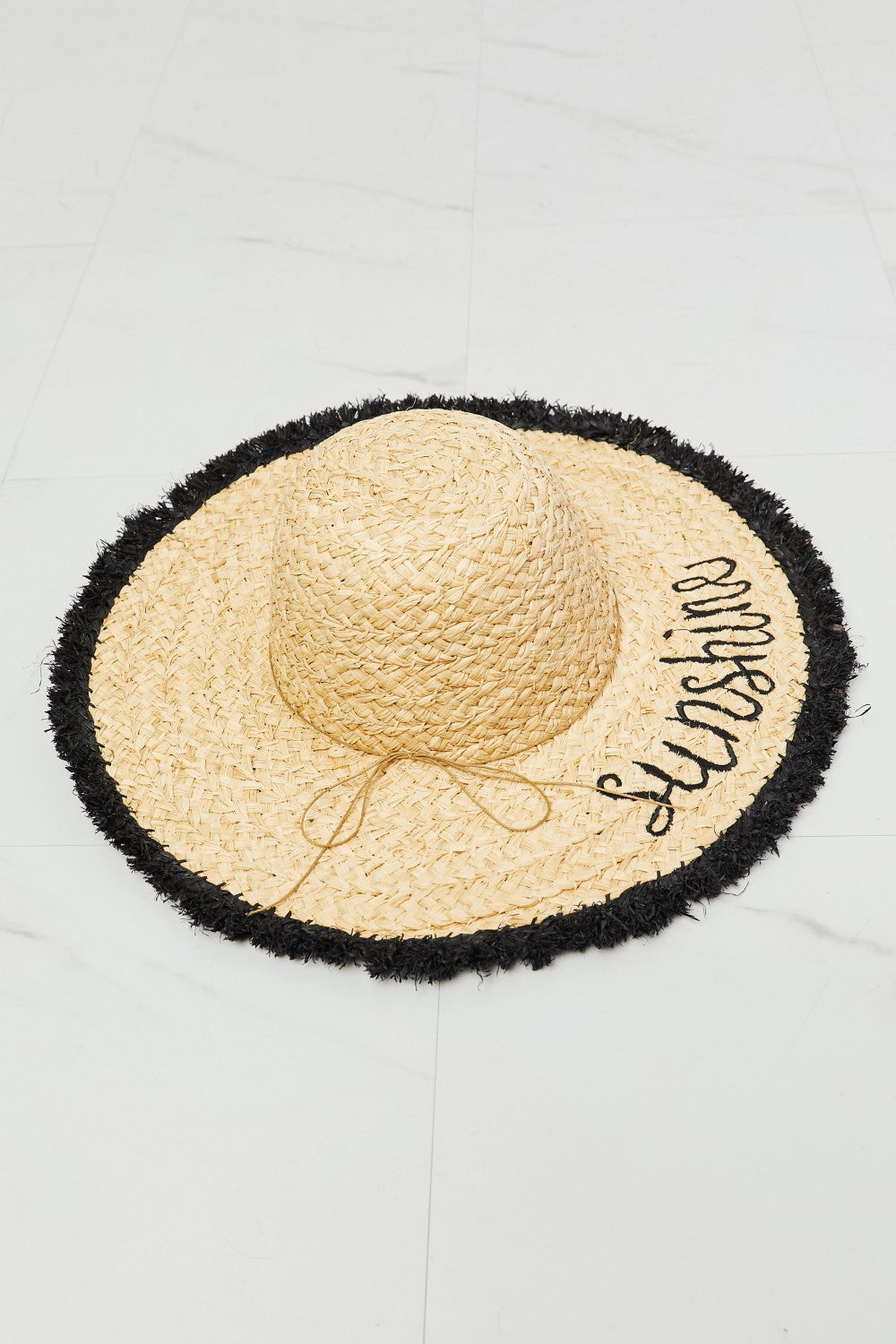 Sunshine Straw Fringe Hat