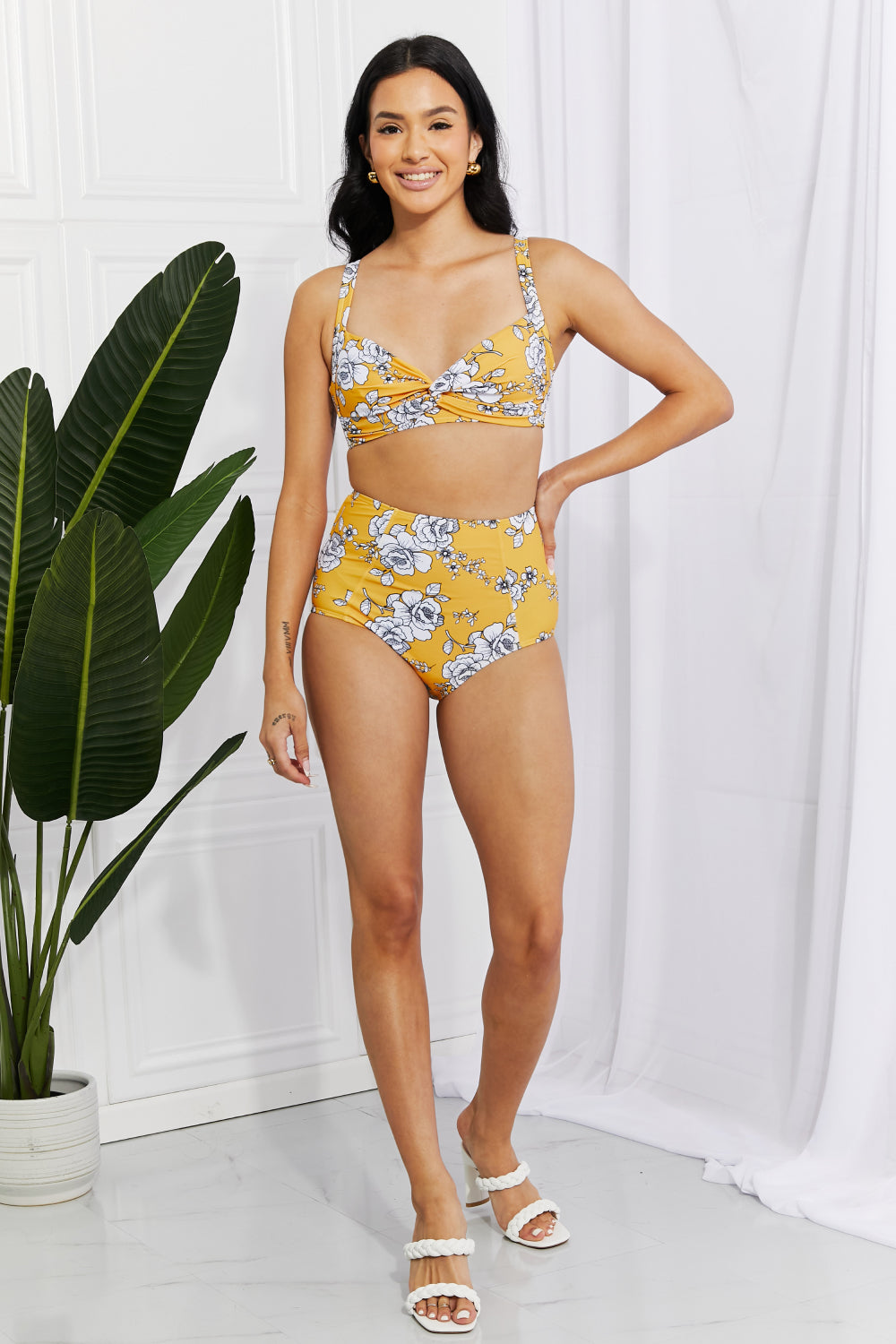 Mustard Twist High-Rise Bikini