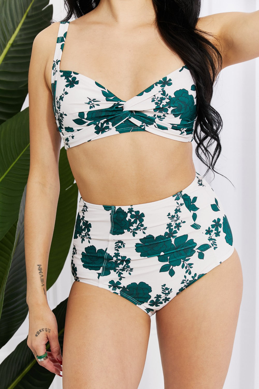 Forest Take A Dip Twist High-Rise Bikini