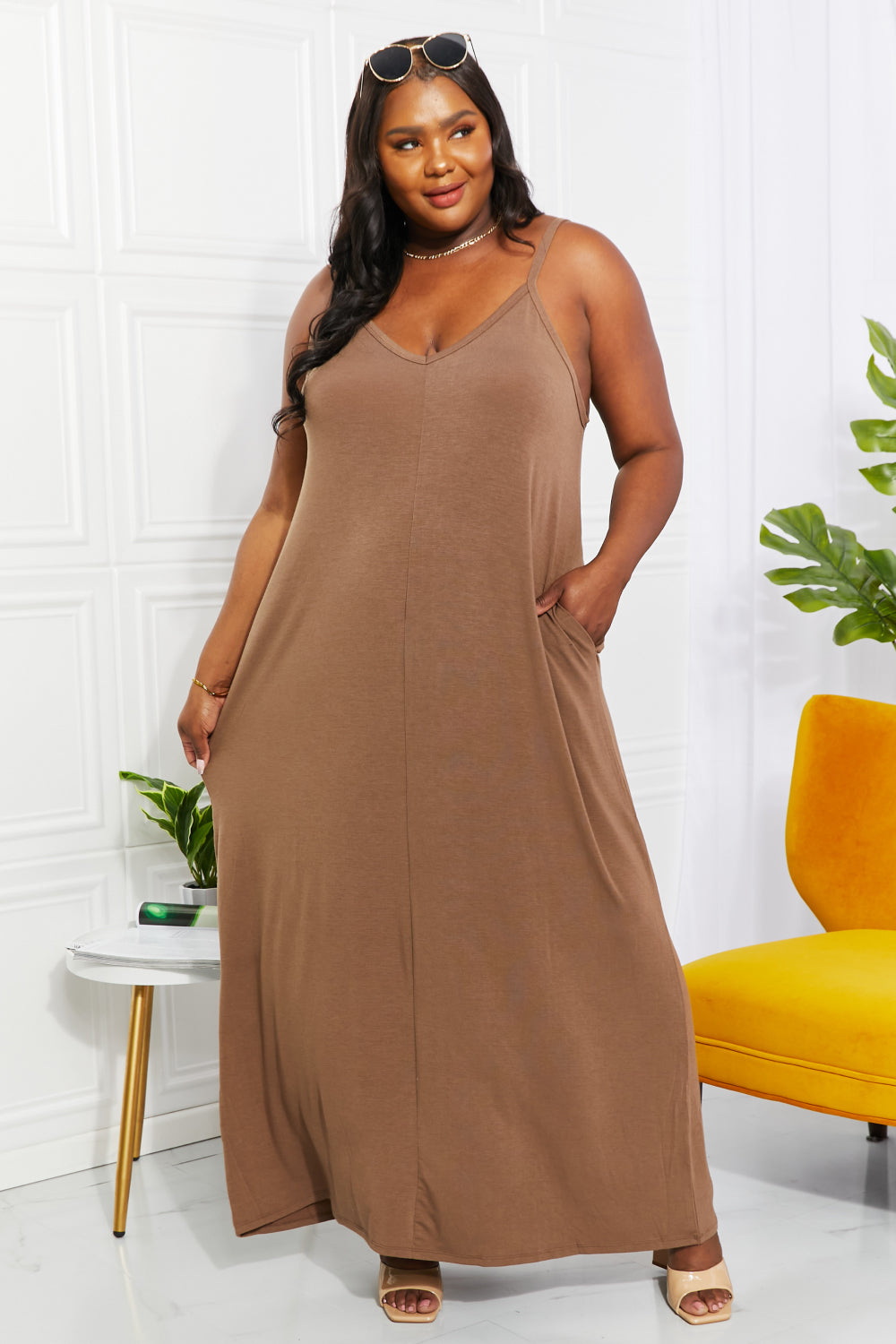 Full Size Cami Maxi Dress