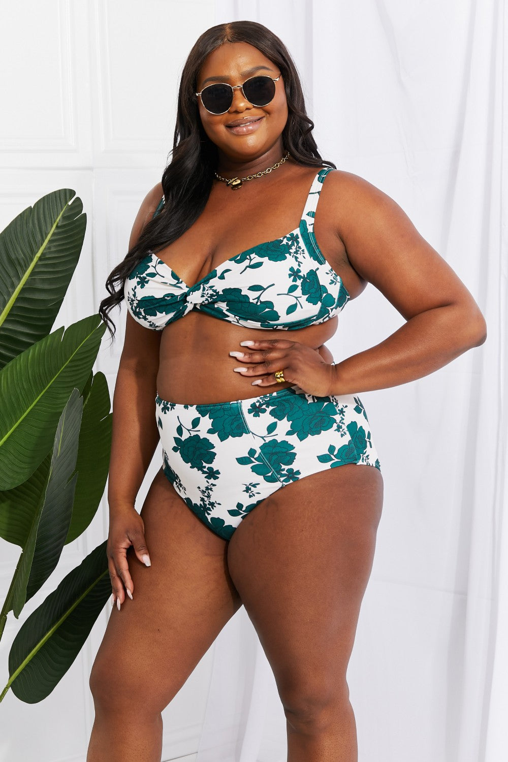 Forest Take A Dip Twist High-Rise Bikini